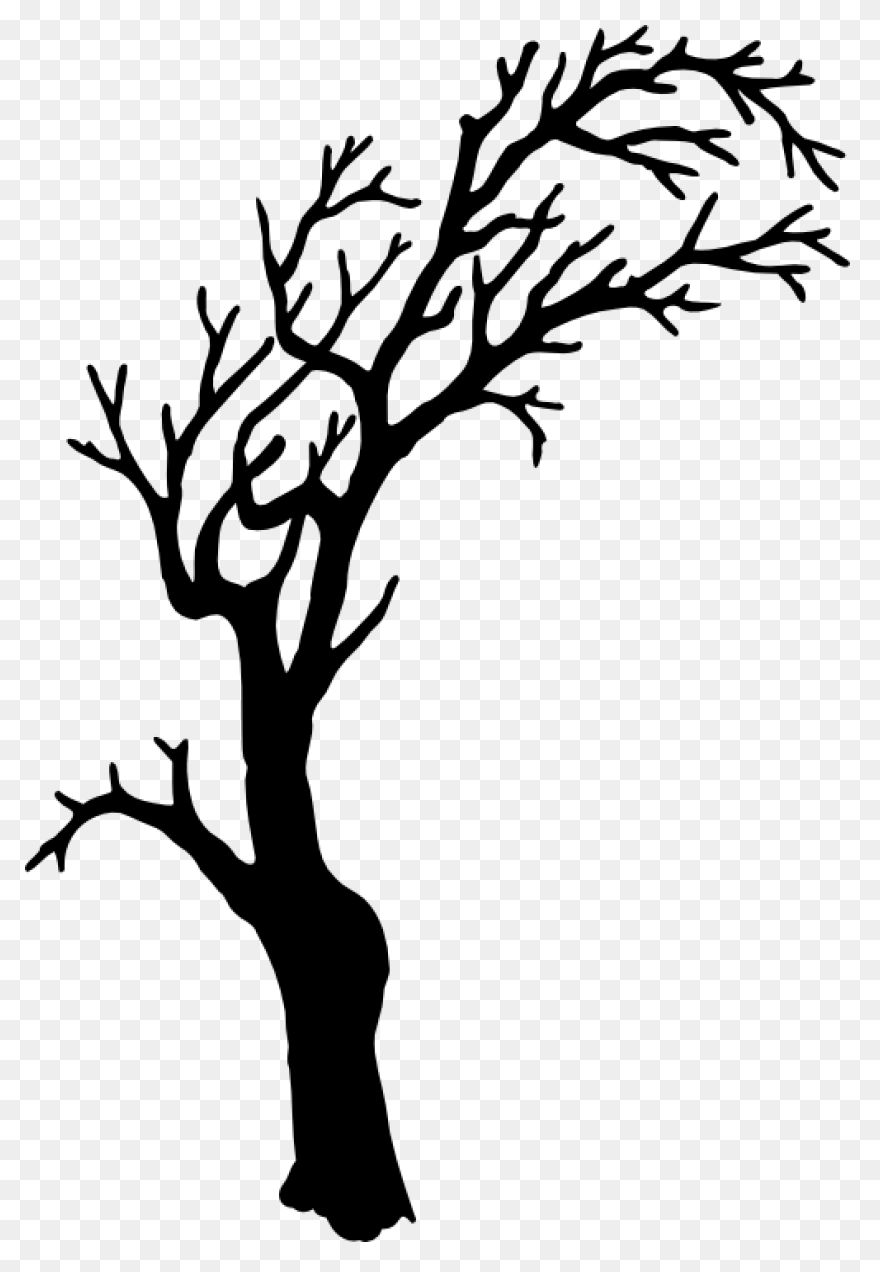 Oak Tree Silhouette - Free Vector S