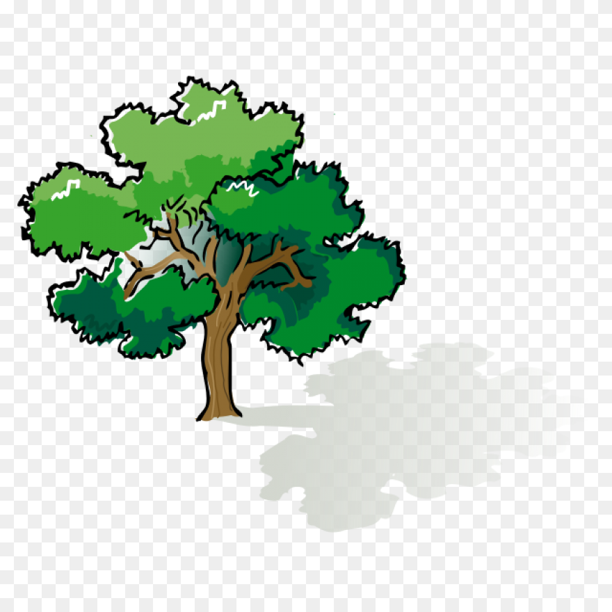 Oak Tree Silhouette - Free Vector S