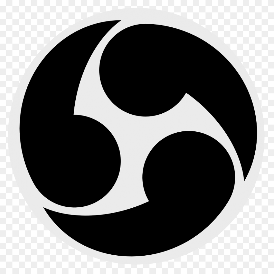 Obs Logo Black Light Blue Gradient 