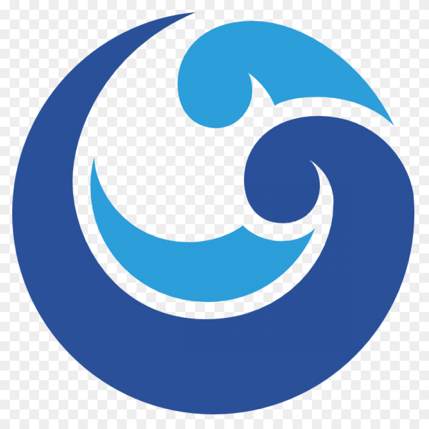 Ocean Text Circle Logo Clipart - Ocean