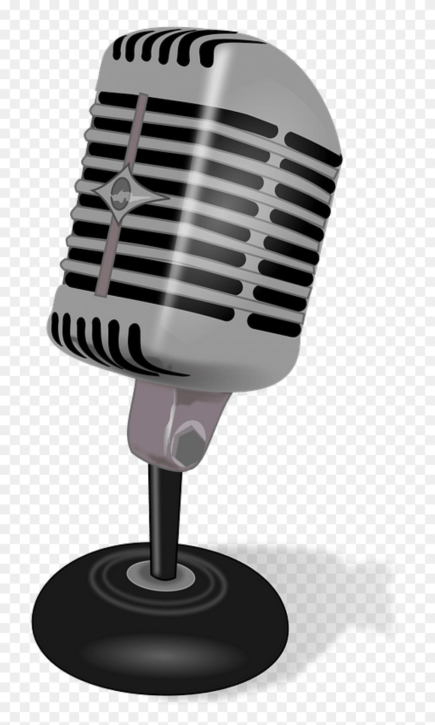 Vintage Microphone Clip Art Image -