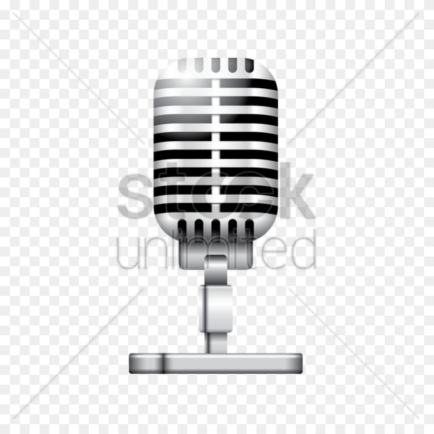 Vintage Microphone Clip Art Image -