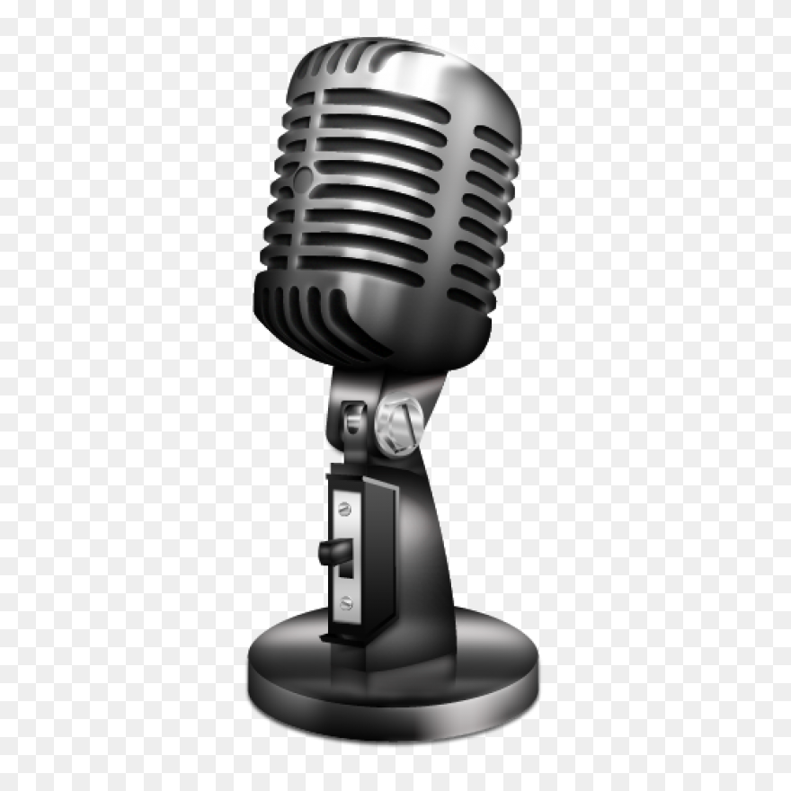 Vintage Microphone Clip Art Image -