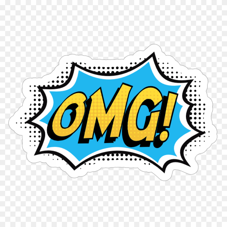 Omg Comic Sticker - Omg