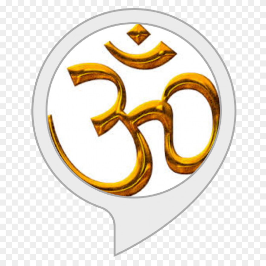 Mantra Om In Golden Lotus Flower Tr