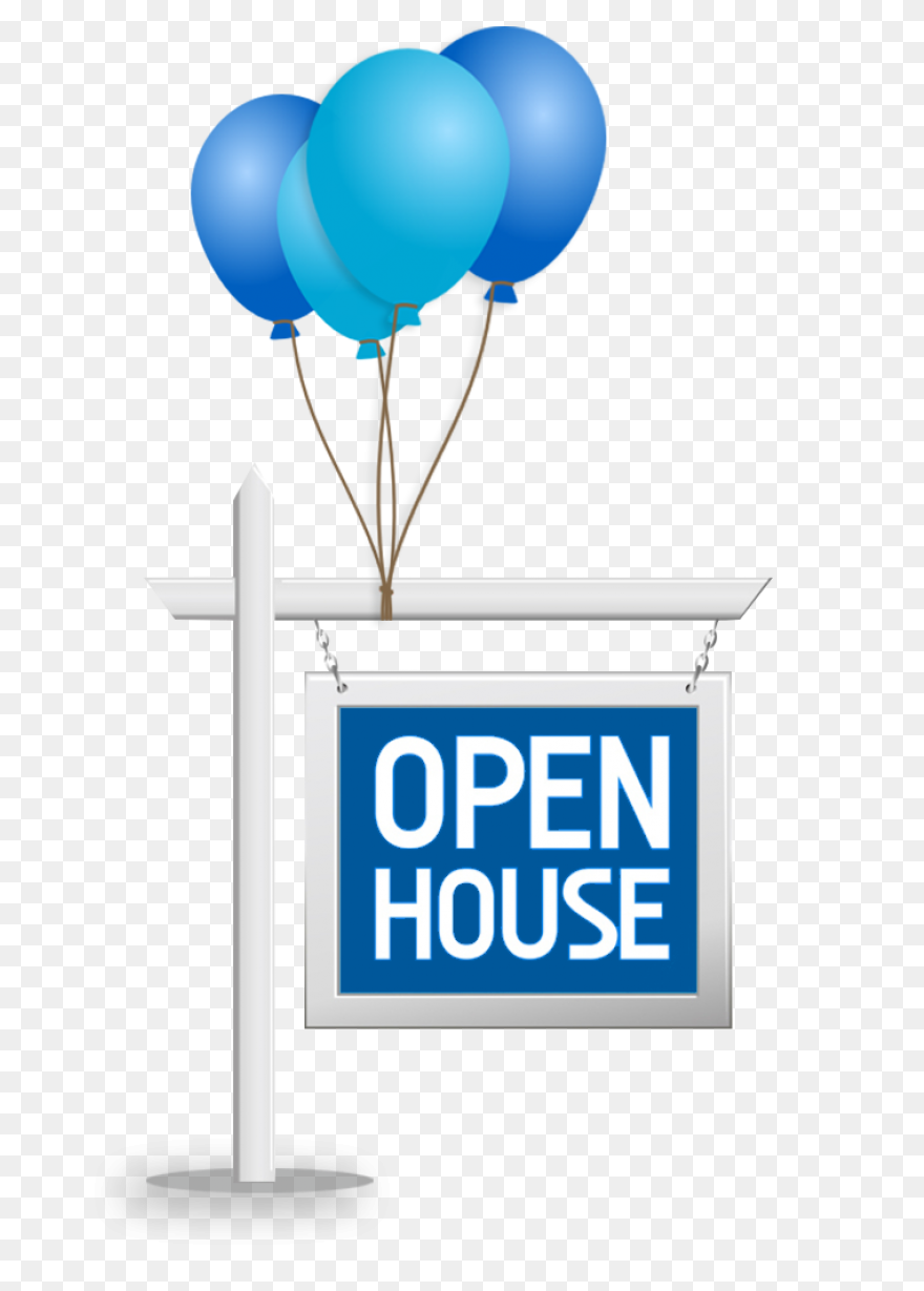 House Shape Red Open House No Frm