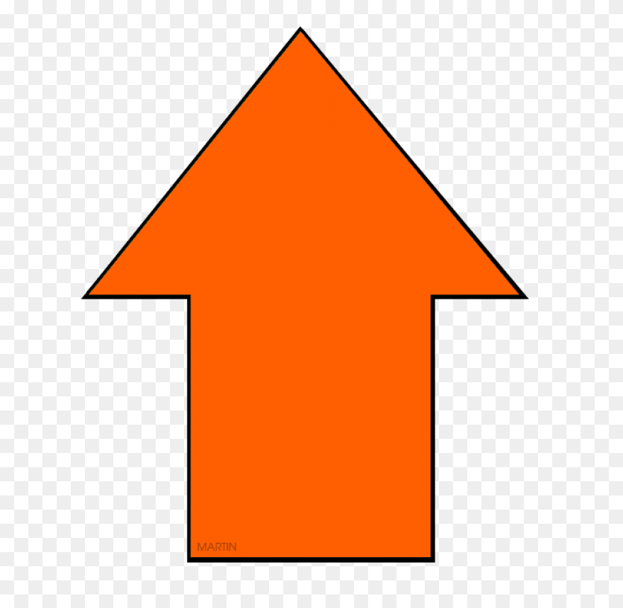 Miniclips:arrows Clipart By Phillip Martin - Orange Arrow