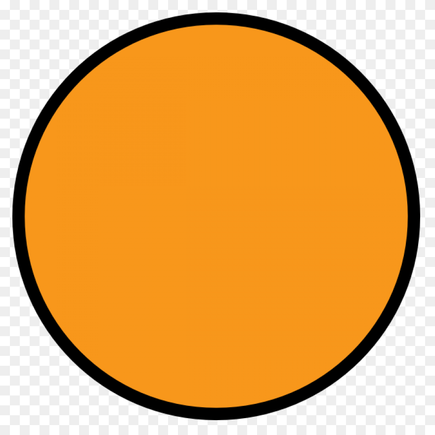 Orange Oval Clipart - Orange Circle