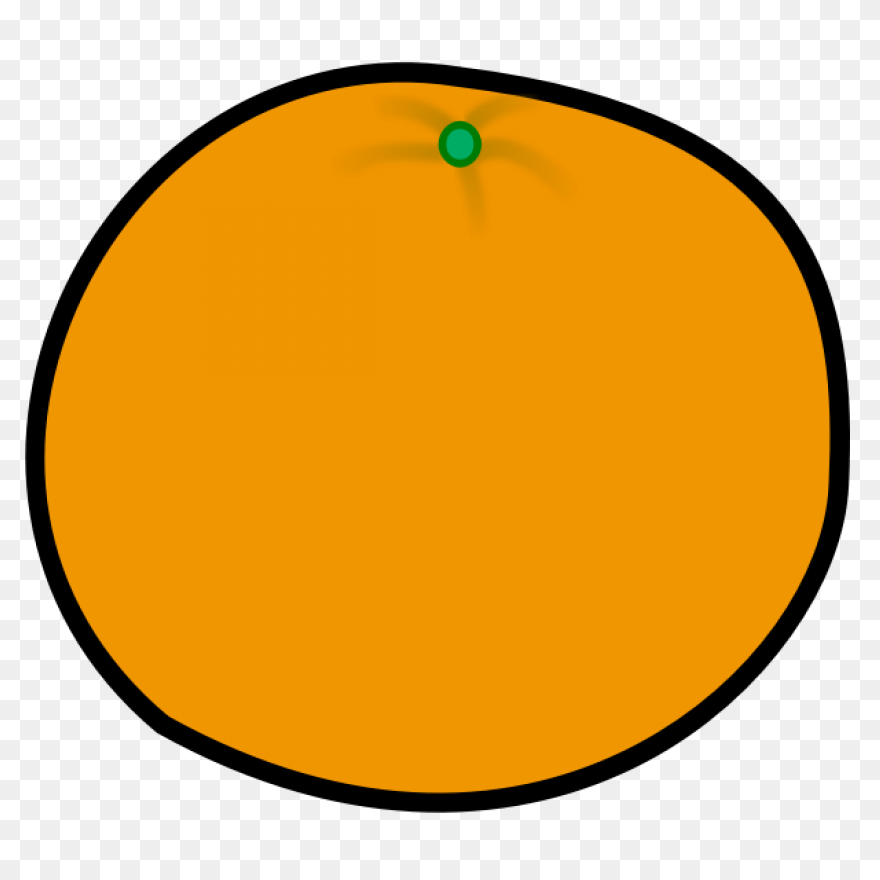 Orange Oval Clipart - Orange Circle