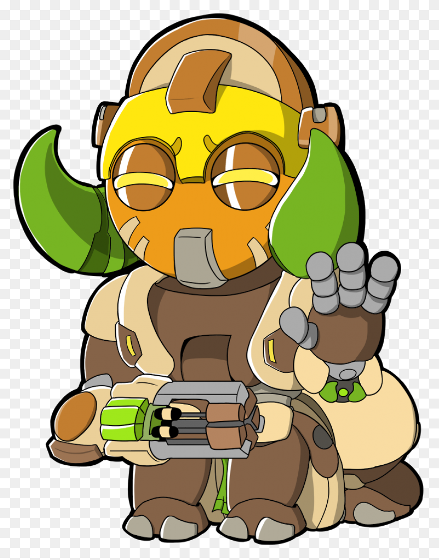 Cute Orisa Charge By Thevgbear -- F