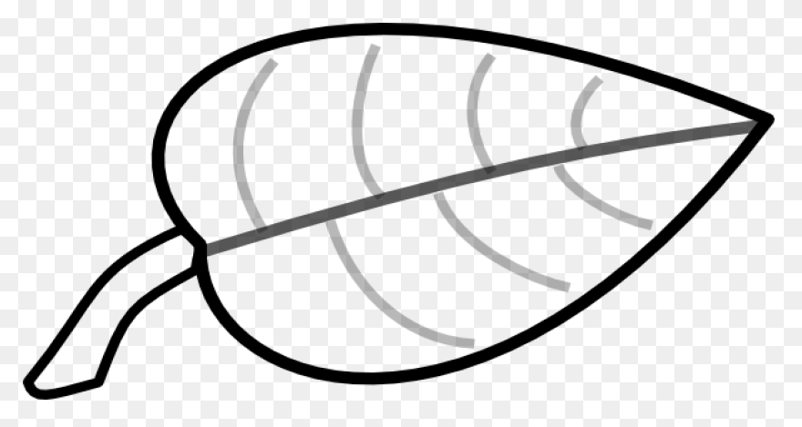 Free Leaf Cliparts Outline Download - Outline