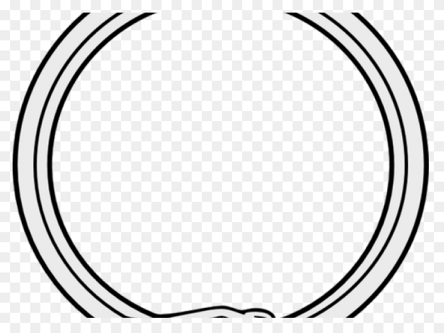 Ouroboros Png - Dragon In A Circle 