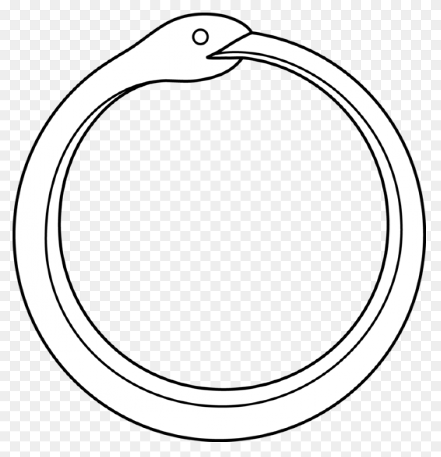 Ouroboros Png - Dragon In A Circle 