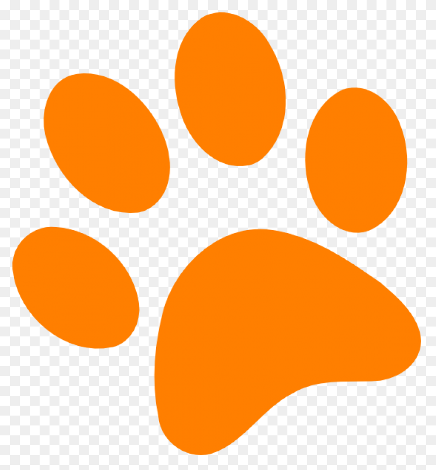 Dog Paw Clipart - Dog Paw Icon Red 