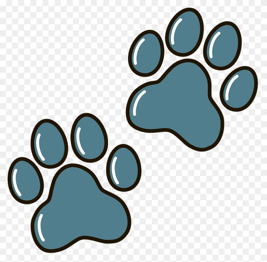 Dog Paw Clipart - Dog Paw Icon Red 