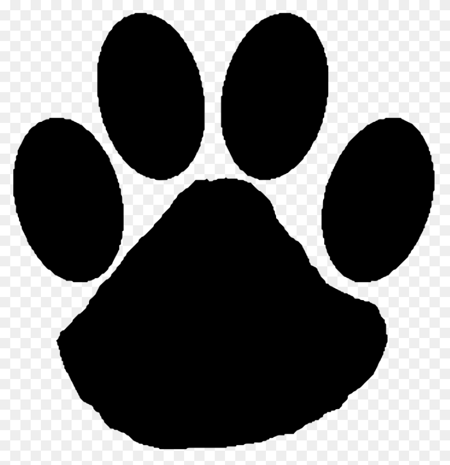Dog Paw Clipart - Dog Paw Icon Red 
