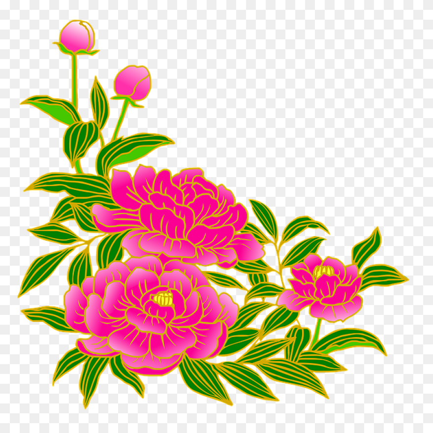 Flowers Set Illustration Pastel Col