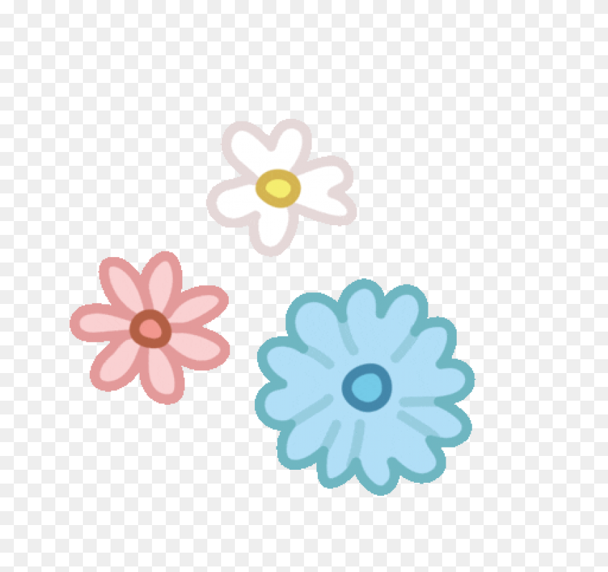 Flowers Set Illustration Pastel Col