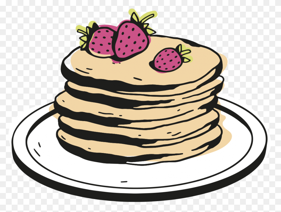How To Draw Pancakes - Really Easy 
