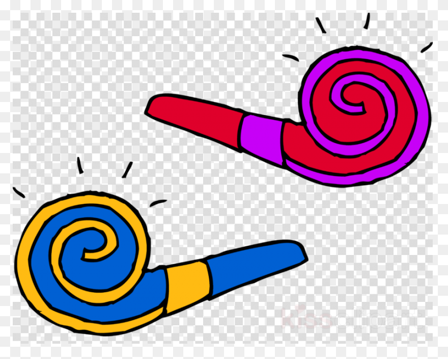 Birthday Party Background Clipart Party - Party Horn