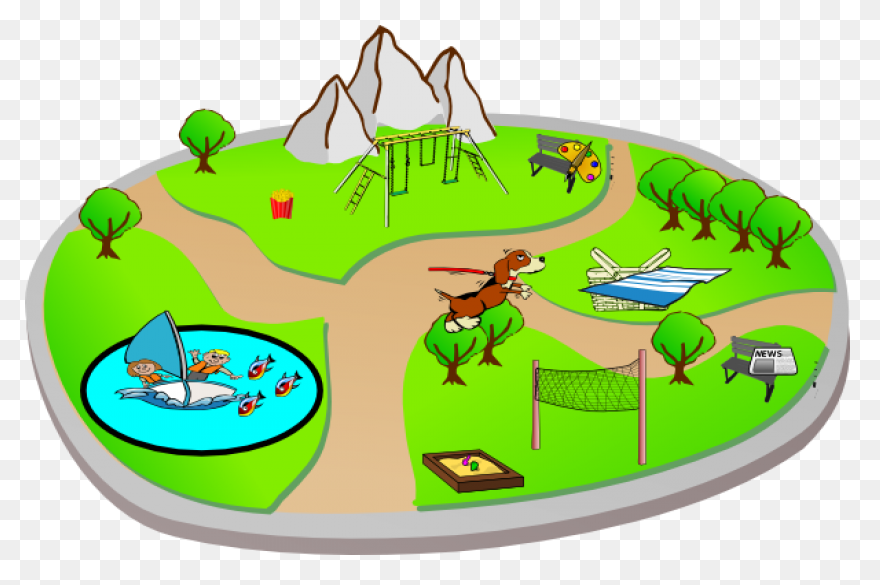 Park Clipart Transparent - Park Cli