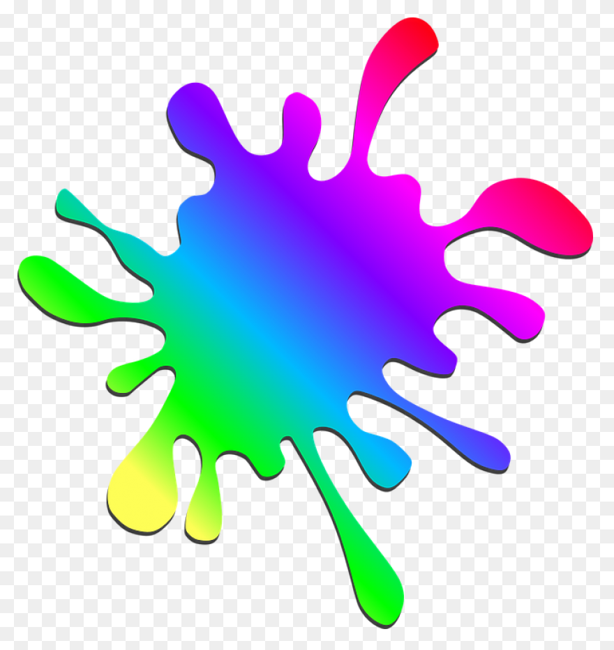 Purple Paint Splatter Transparent C