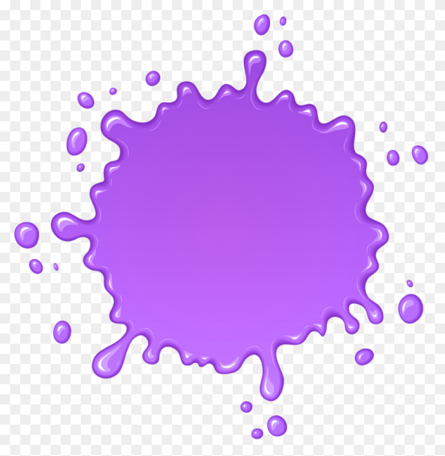 Purple Paint Splatter Clipart | - Paint Splatters