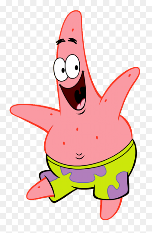 Patrick Star Spongebob Style Transp