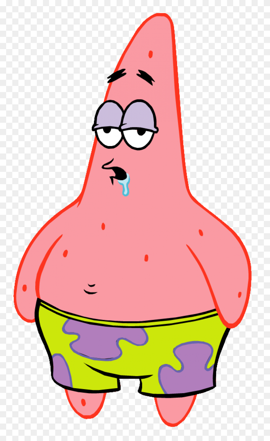 Patrick Star Spongebob Style Png - Patrick