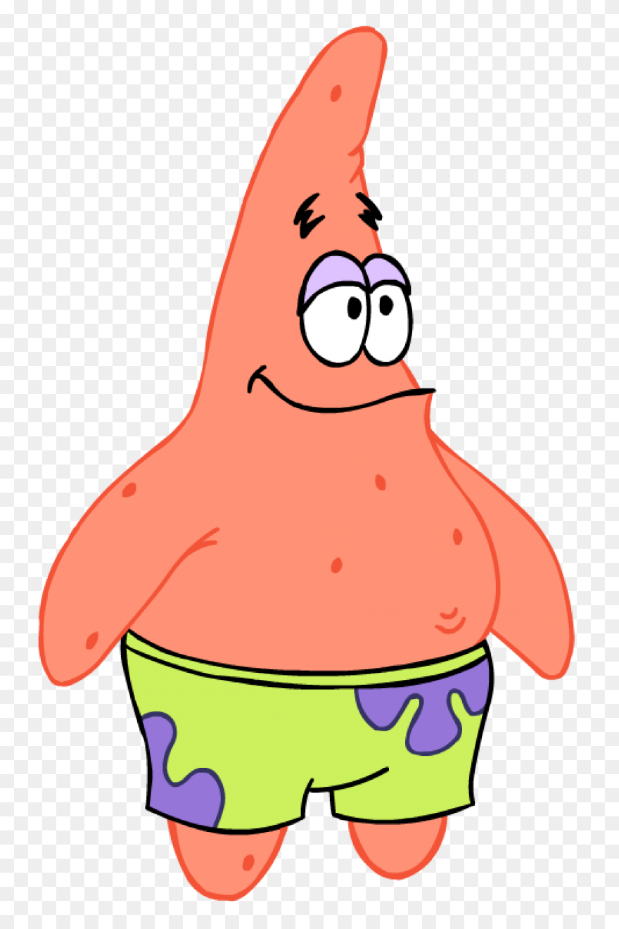 Patrick Star Spongebob Style Transp