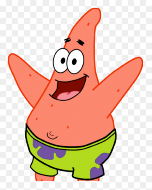 Patrick Star Spongebob Style Transp
