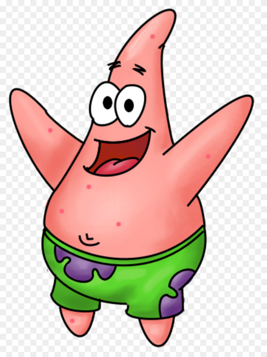 Patrick Star Spongebob Style Transp