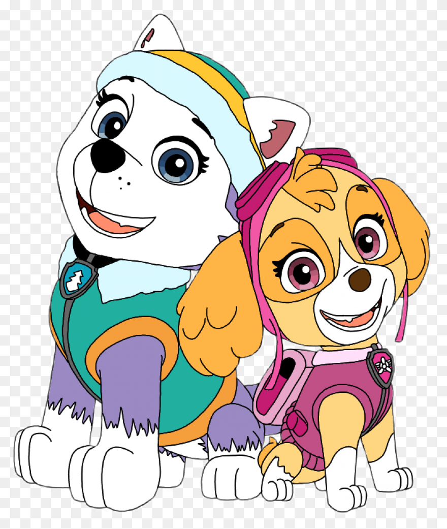 Everest #skye #pawpatrol Everest And - Paw Patrol Skye