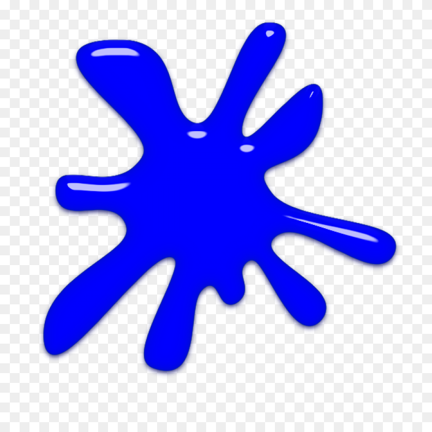 Blue Paint Splat #m92Eqd Clipart - Paint Splat