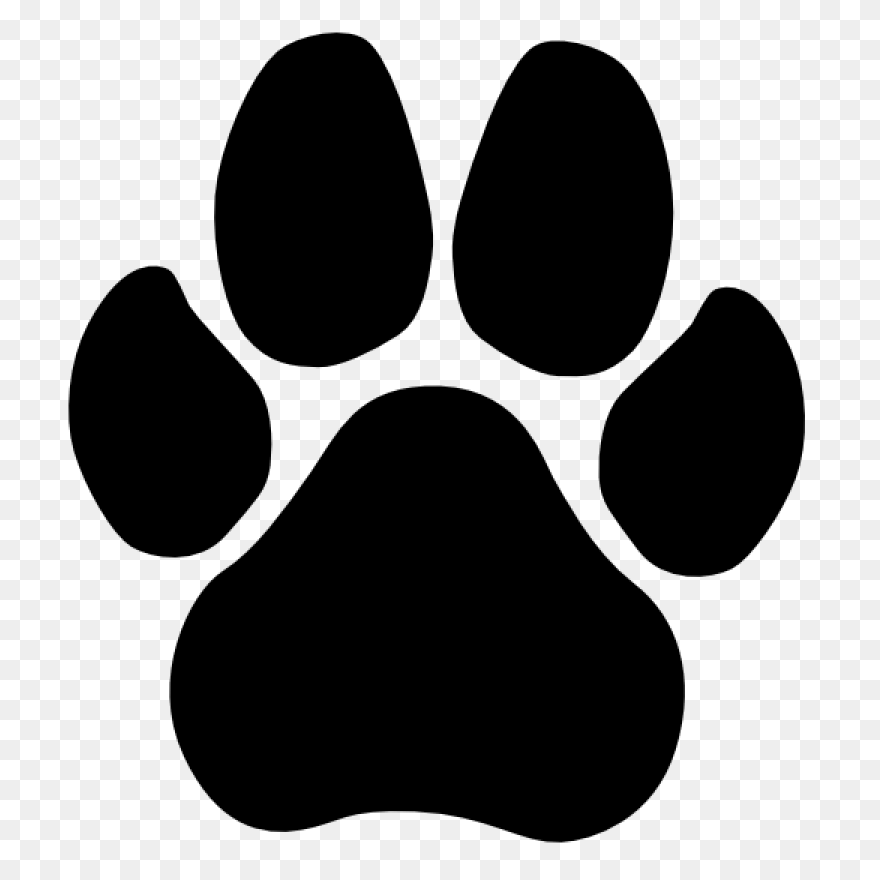 Dog Paw Print Line Art | Paw Print 