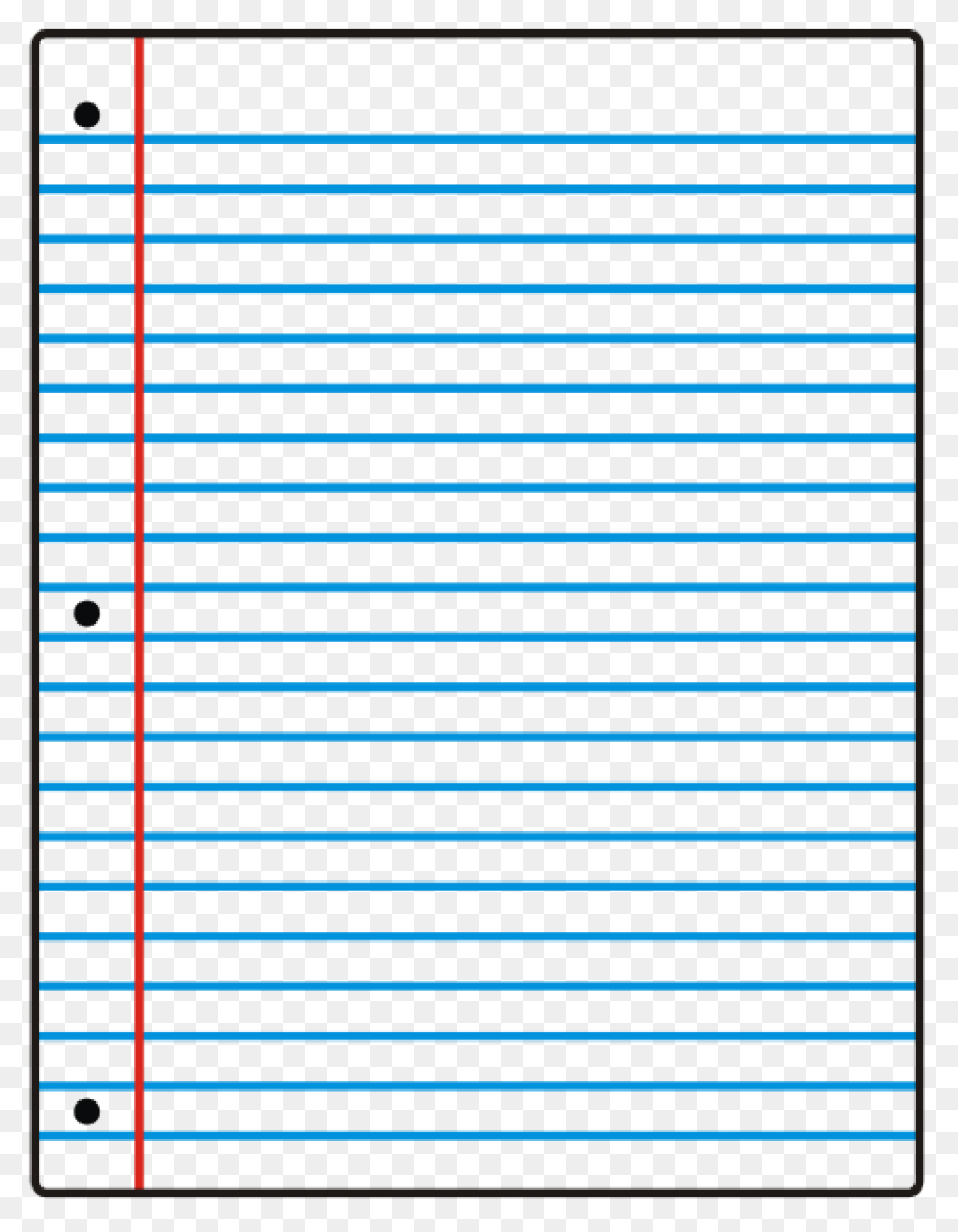 Ruled Paper Notebook Clip Art - Lin