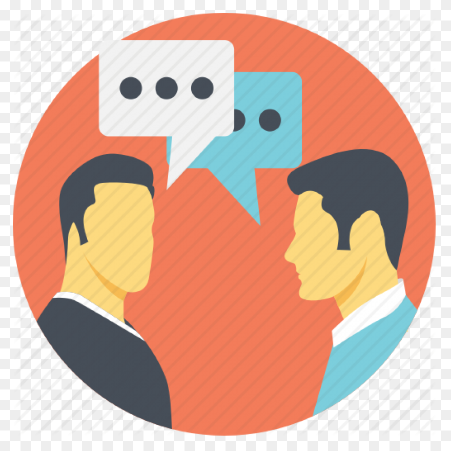 Text Background Clipart Communication Illustration - People Talking