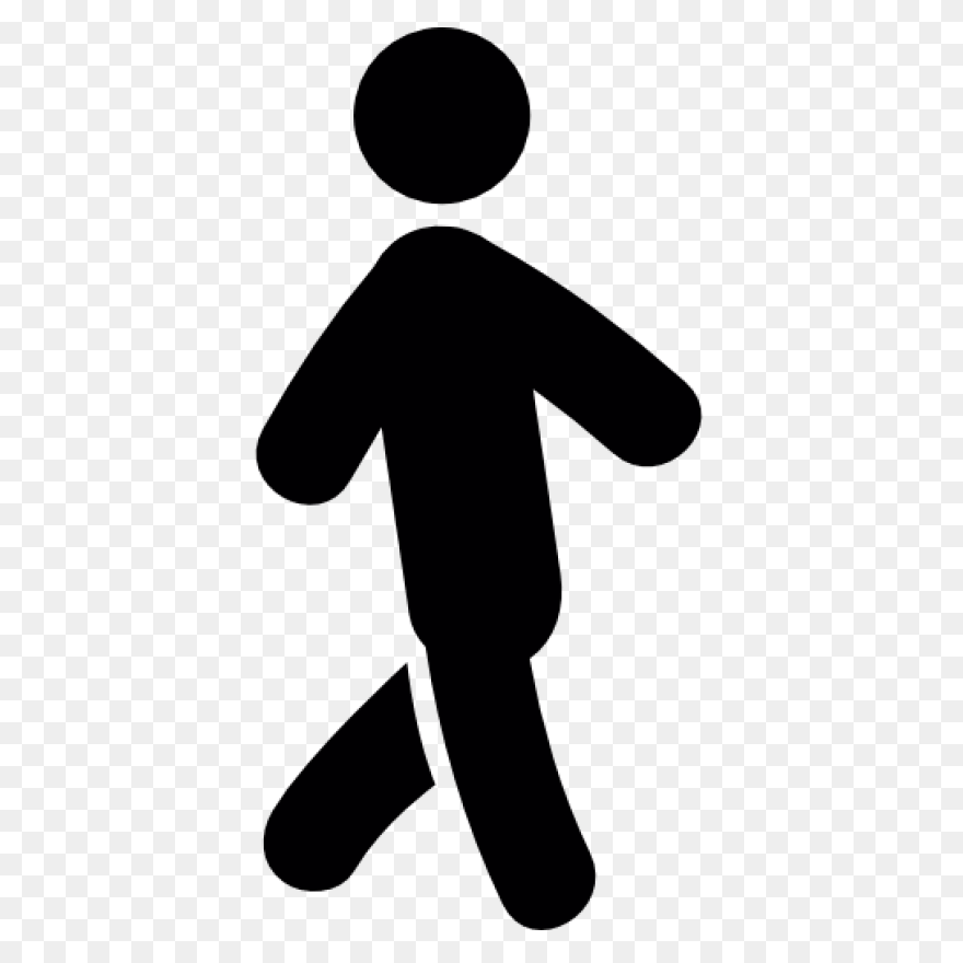 Silhouette Walking Clip Art - Walki