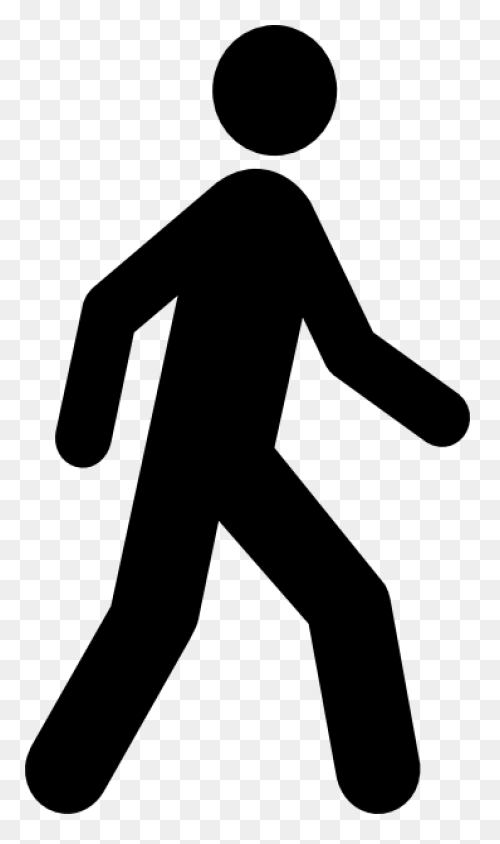 Silhouette Walking Clip Art - Walki