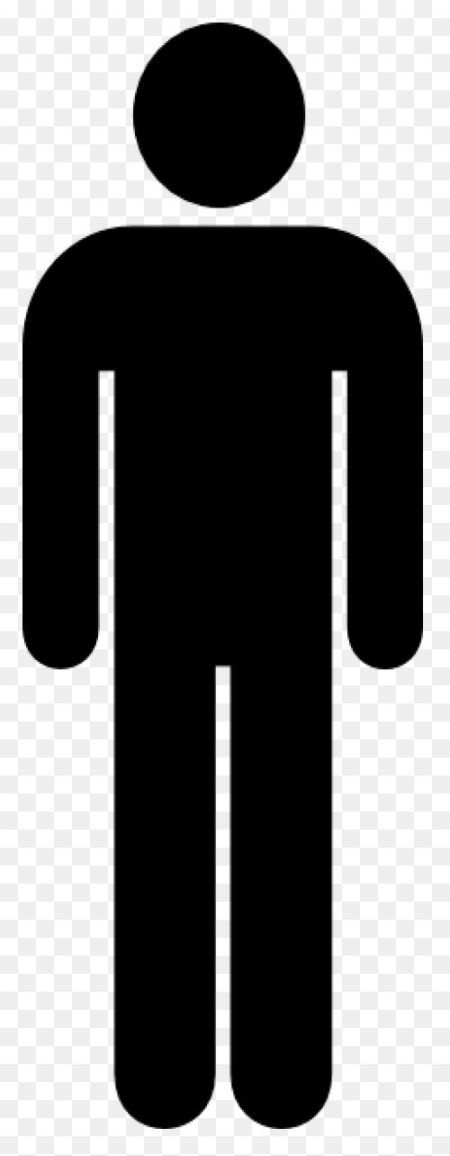 Person - Clipart - Outline - Blue B