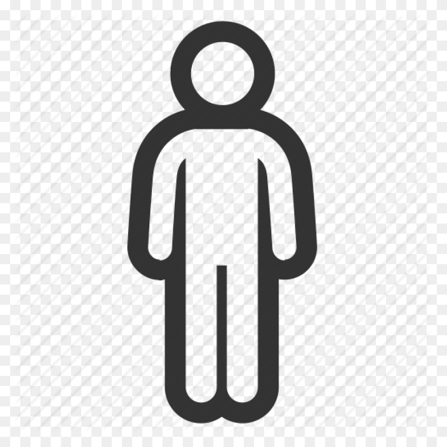 Person - Clipart - Outline - Blue B