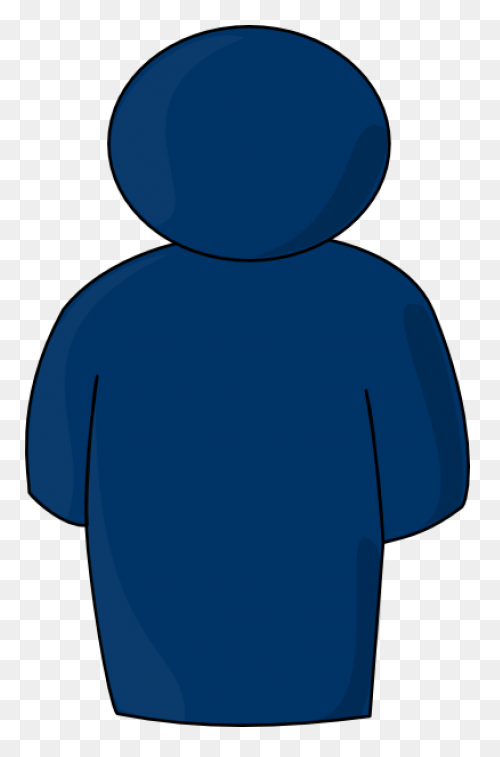 Person - Clipart - Outline - Blue B