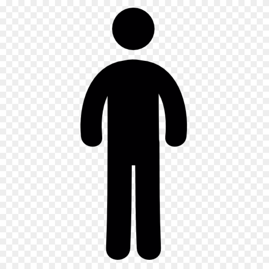 Person - Clipart - Outline - Blue B