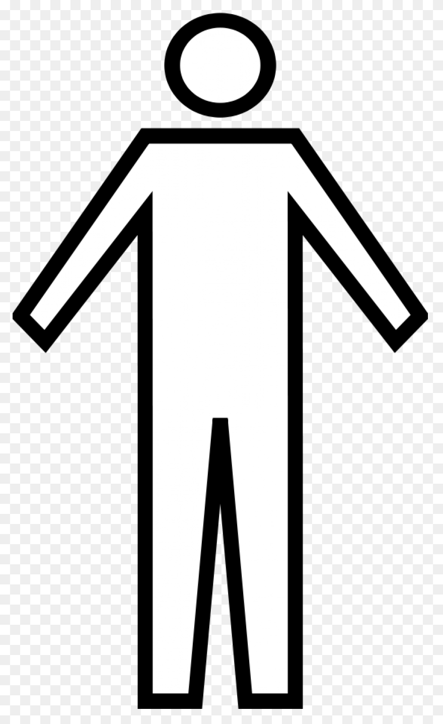 Person - Clipart - Outline - Blue B