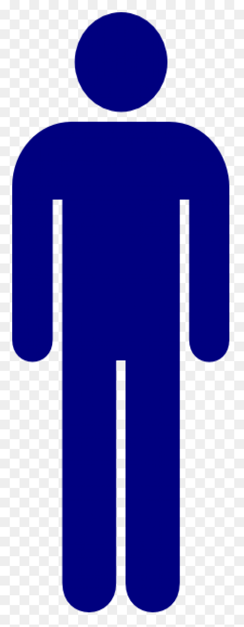 Person Clipart Outline Blue Boys - Person