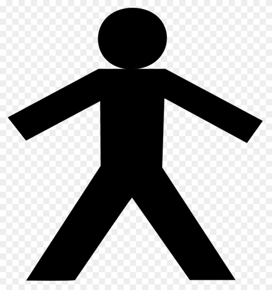Person - Clipart - Outline - Blue B