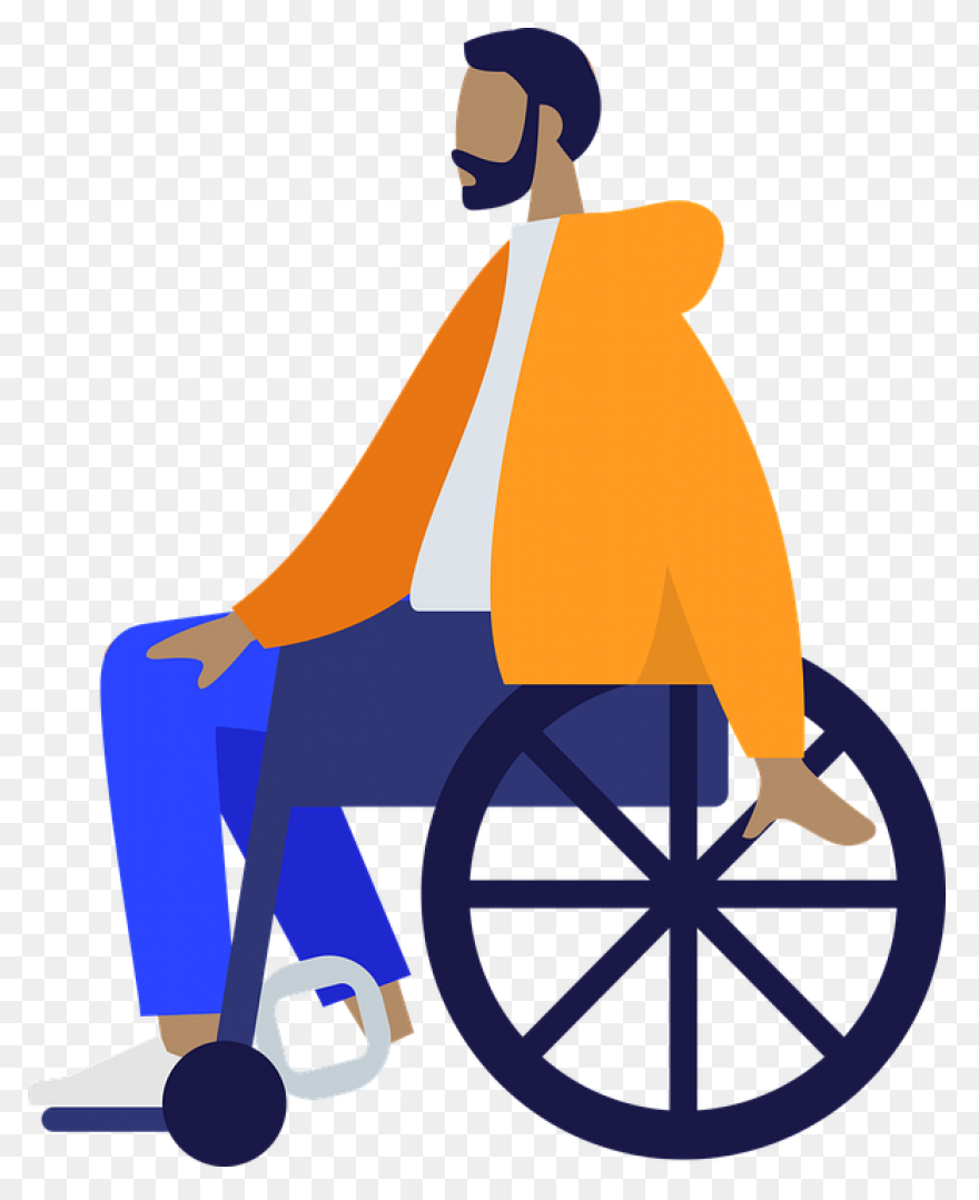 Humans People Wheelchair Free Vector - Person In Wheelchair