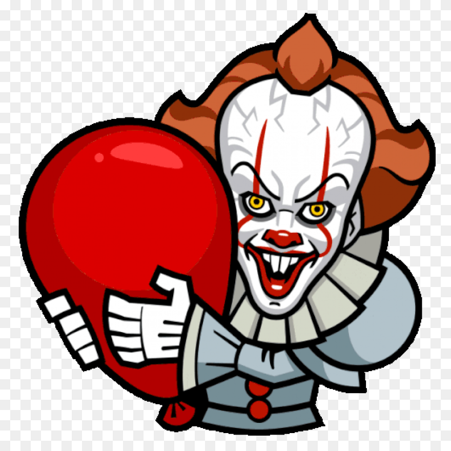 Clown Pennywise Sticker - Clown Pen