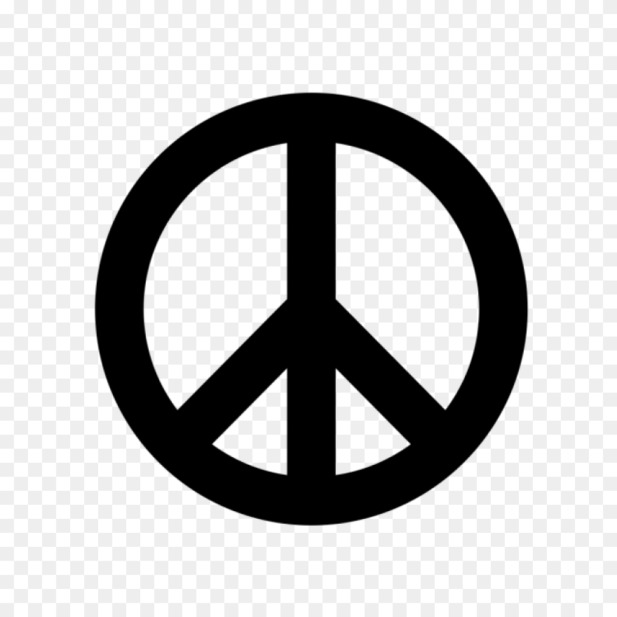 Multicolored Peace Symbol Clipart. 