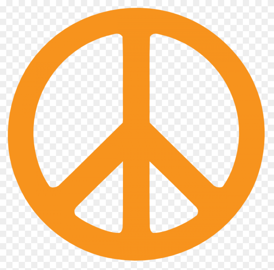 Multicolored Peace Symbol Clipart. 